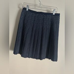 NWT J. Crew Women’s Polka Dot Pleated Skirt Size 4 Preppy